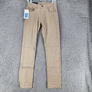 Jachs Pants Mens 29x34 Tan Stretch Mid Rise Slim Fit *NWT*